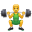 fisiculturista emoji U+1F3CB fisiculturista emoji U+1F3CB