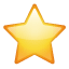 Emoji Estrela (Branca) tamanho médio U+2B50