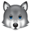 Emoji carinha de lobo U+1F43A