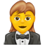 Emoji de smoking feminino U+1F935 U+2640 Emoji de smoking feminino U+1F935 U+2640