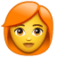 Mulher ruiva U+1F469 U+1F9B0 Mulher ruiva U+1F469 U+1F9B0