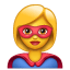 Super-herói emoji U+1F9B8 U+2640 Super-herói emoji U+1F9B8 U+2640