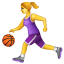 Emoji mulher driblando bola U+26F9 Emoji mulher driblando bola U+26F9