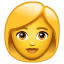 Emoji mulher whatsapp U+1F469 Emoji mulher whatsapp U+1F469