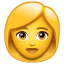 Emoji mulher whatsapp U+1F469