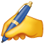 Emoji mão escrevendo U+270D Emoji mão escrevendo U+270D
