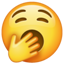 Emoji bocejando U+1F971 Emoji bocejando U+1F971